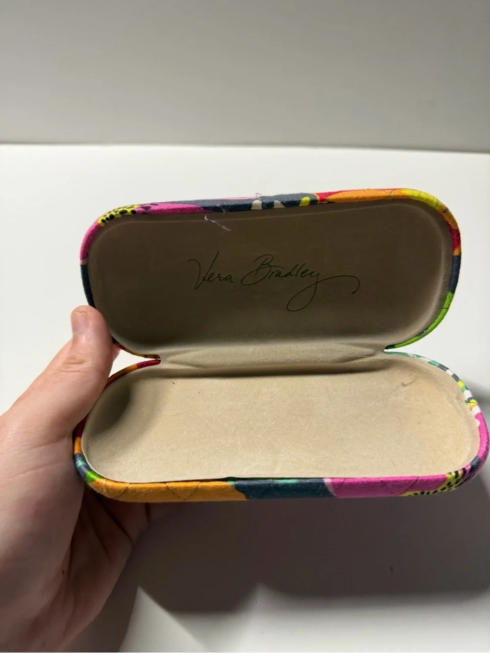 Vera Bradley Mod Jazzy Blooms Floral Glasses Clamshell Hard Case
